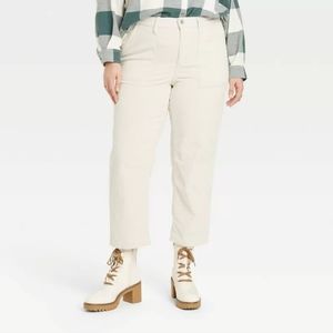 New! Women's Universal Thread High-Rise Vintage Corduroy Straight Jeans 18W